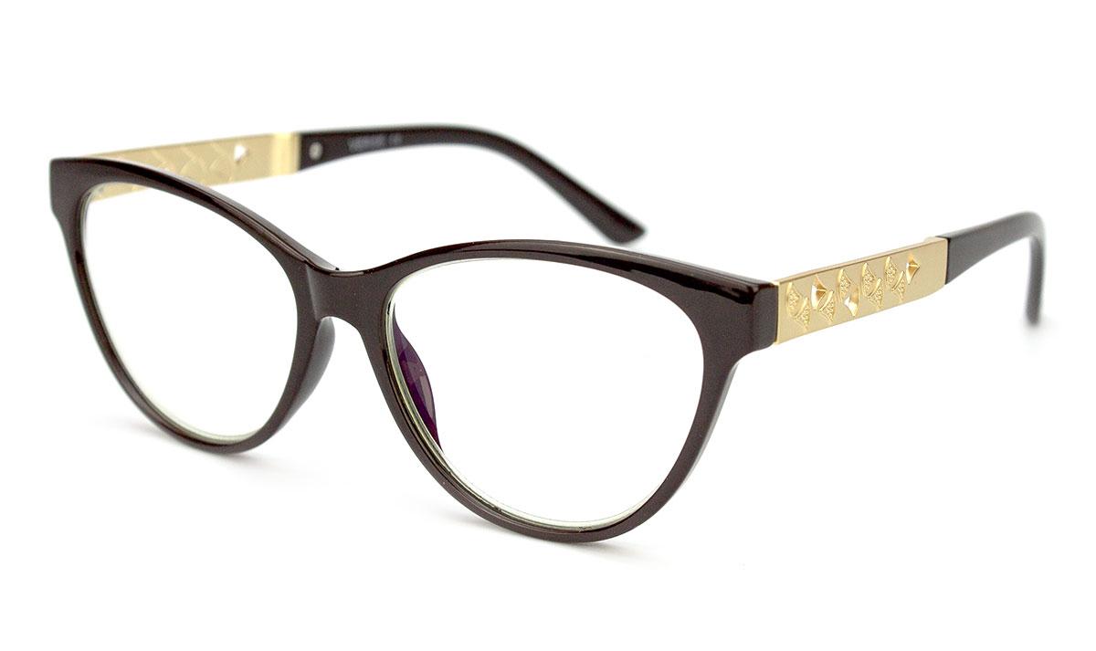 Очки для зрения женские Oftalmic диоптрия +2.00 54-16-141 линза стекло PD62-64 (188-62|G|p2.00|30)