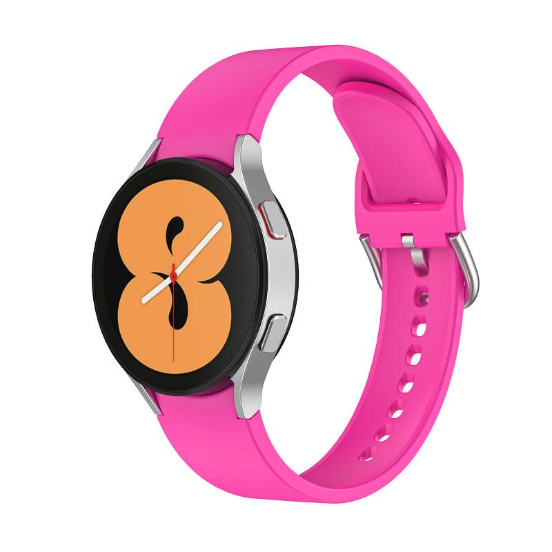 Силіконовий ремінець Watchbands OneLine для Samsung Galaxy Watch 4 Classic 42 мм Фуксія (WB00S4ONELINE42-5) - фото 3