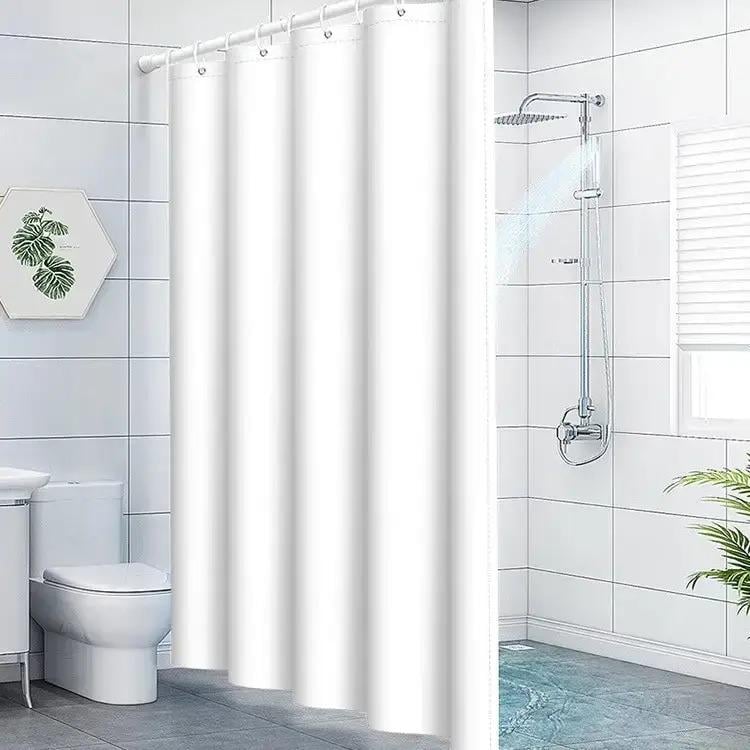 Шторка для ванной и душа bathlux люкс водонепроницаемая PEVA 180х180 см Белый