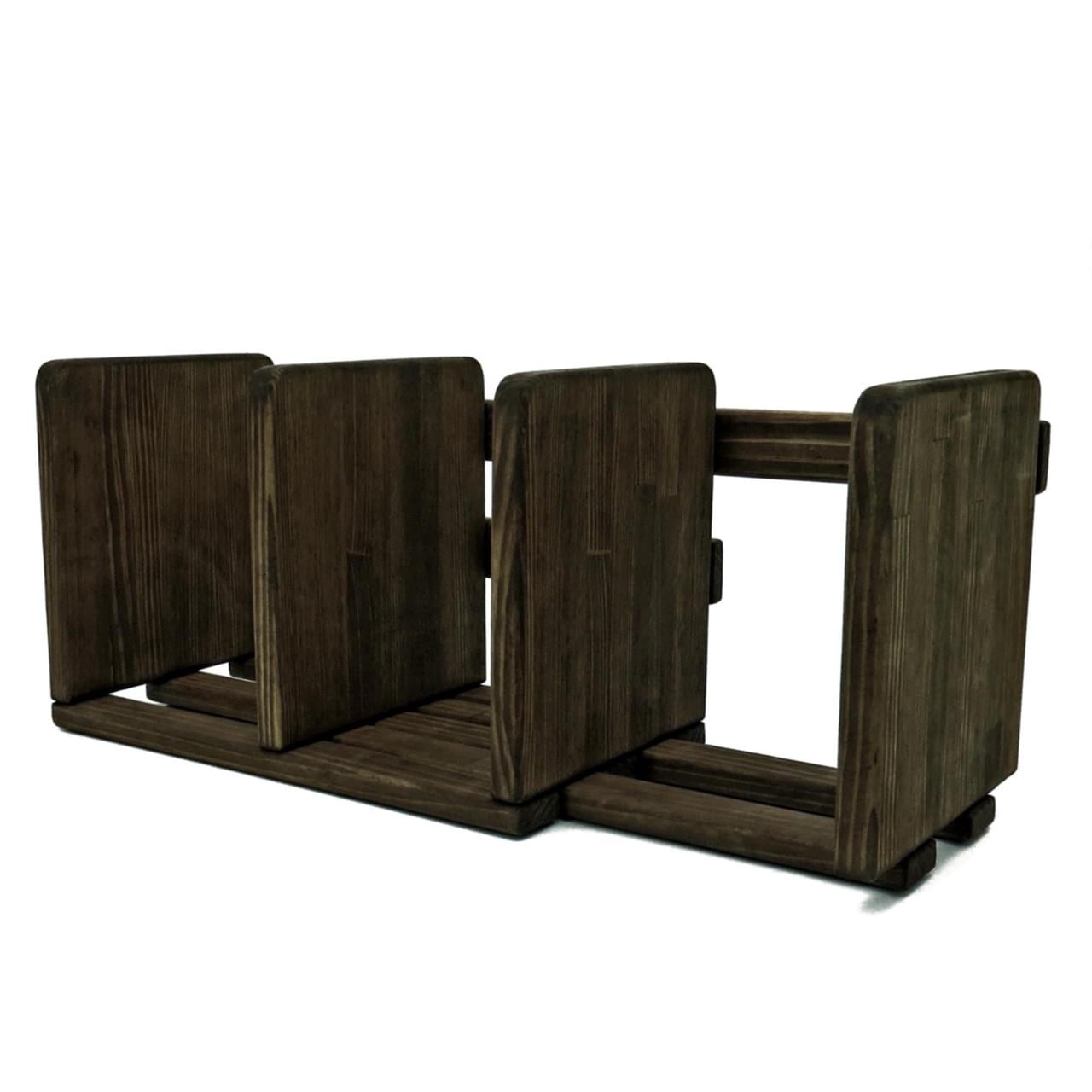 Полка книжная настольная из дерева Девин Морион (КПА-014111)