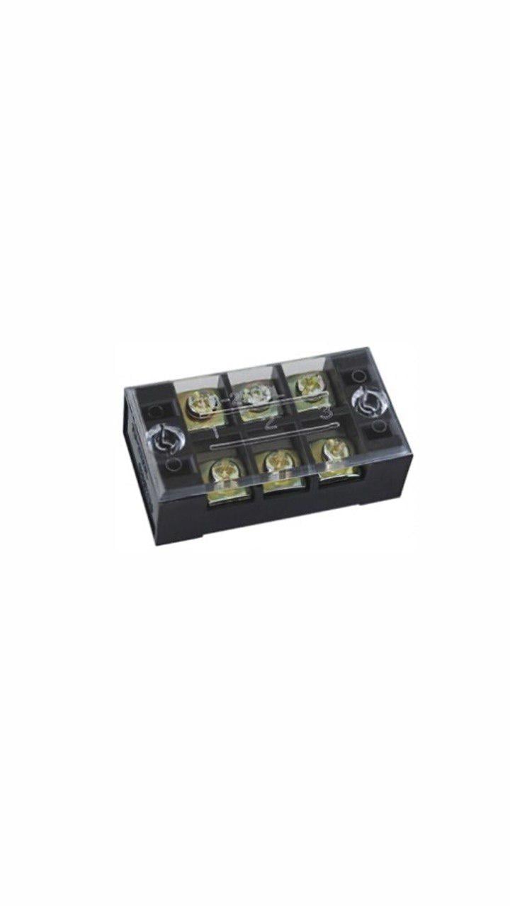 Колодка клемна блок затискачів Lumano 3-х розрядна ТВ-2503 25А/600V з кришкою 0,5х2,5 мм