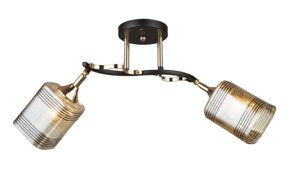 Kюстра lекоративная Valeso V W3008/2 на 2 плафона Black/Gold