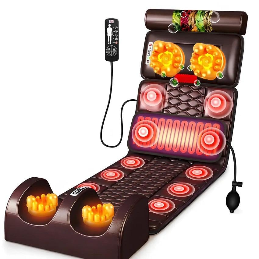 Матрац массажный электрический с подогревом и вибрацией для спины и тела (17467)