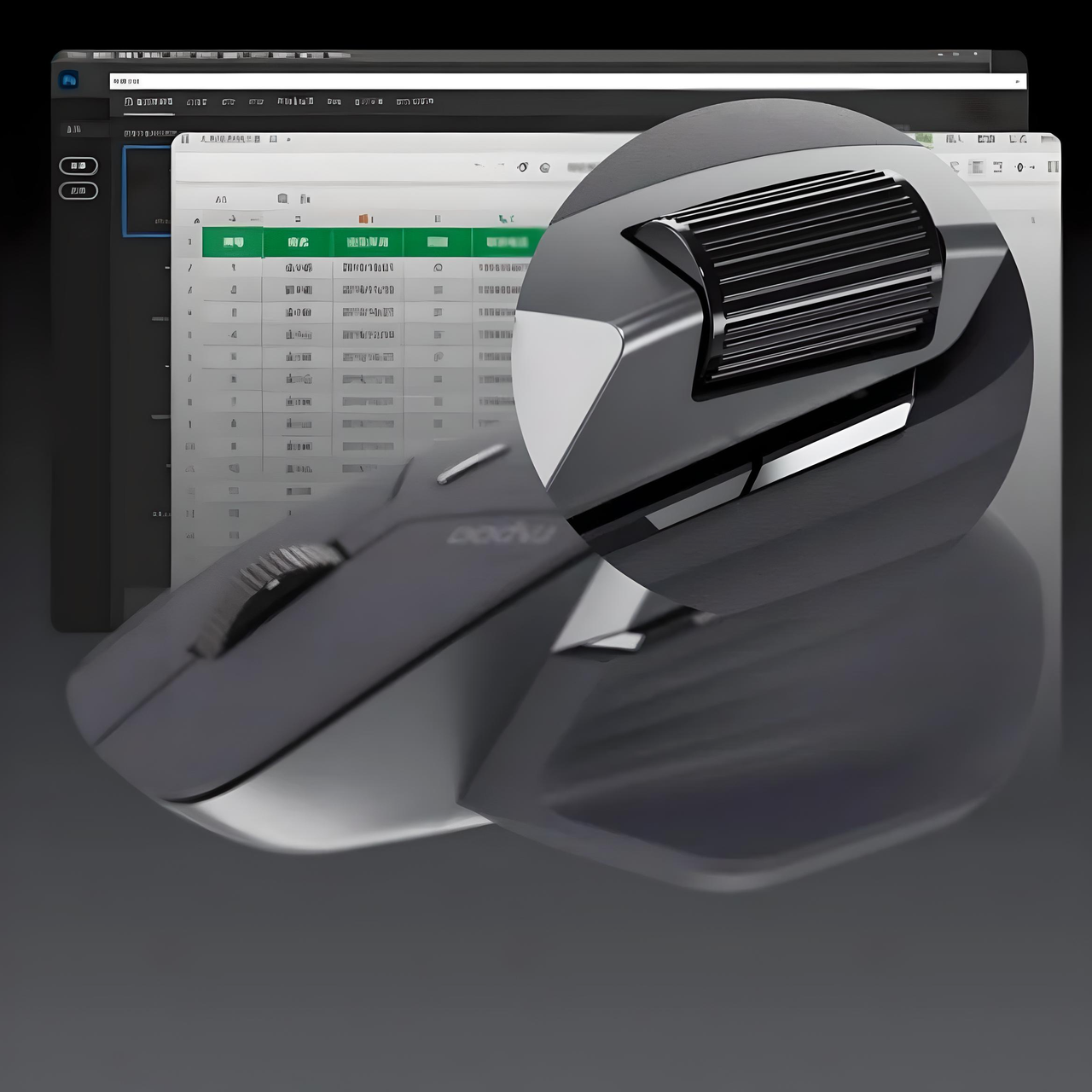 Мышь RAPOO MT760NL с комбинированным подключением/боковым колесиком 12000 DPI Light black (2570567767) - фото 4 Мышь RAPOO MT760NL с комбинированным подключением/боковым колесиком 12000 DPI Light black (2570567767) - фото 4