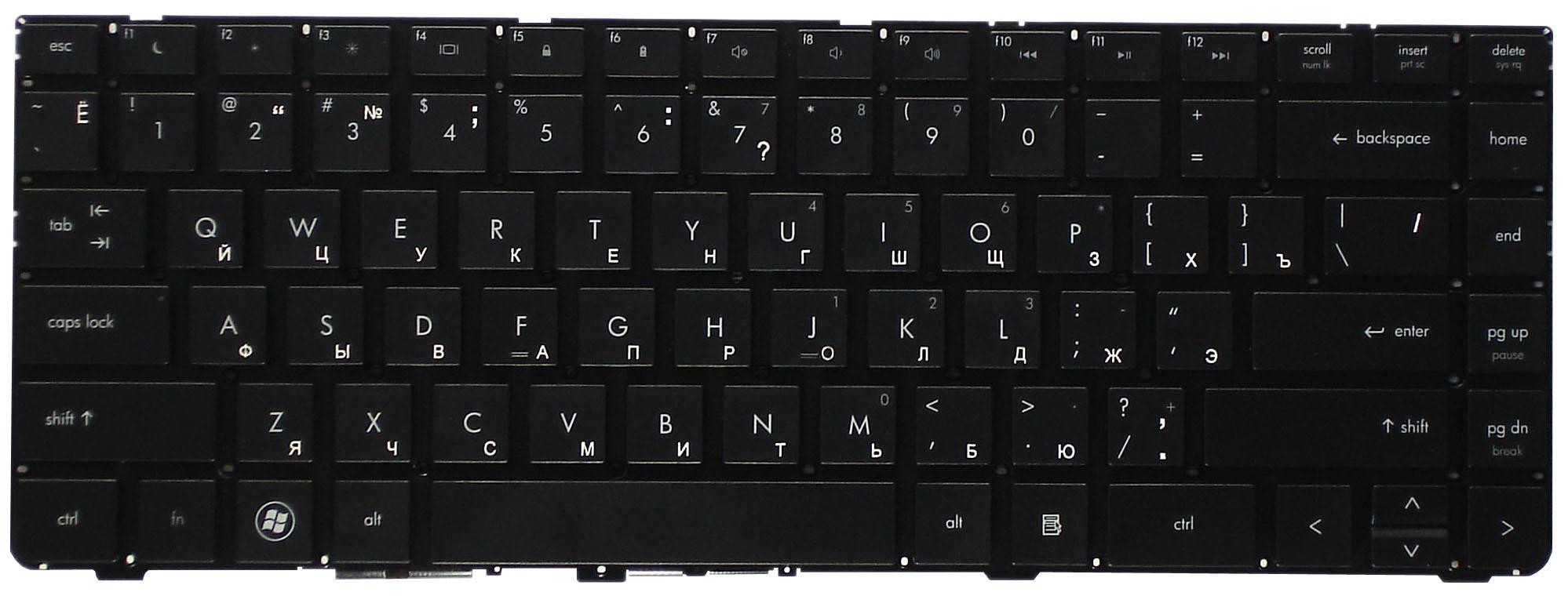 Клавиатура для ноутбука HP ProBook 4330S/4331S/4430S/4431S/4435S/4436S Black