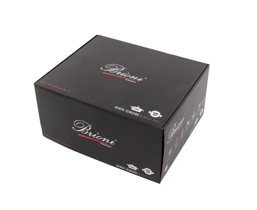 Каструля антипригарна Brioni Royal Stone Tigereye Gold 24 см 5 л - фото 2 Каструля антипригарна Brioni Royal Stone Tigereye Gold 24 см 5 л - фото 2