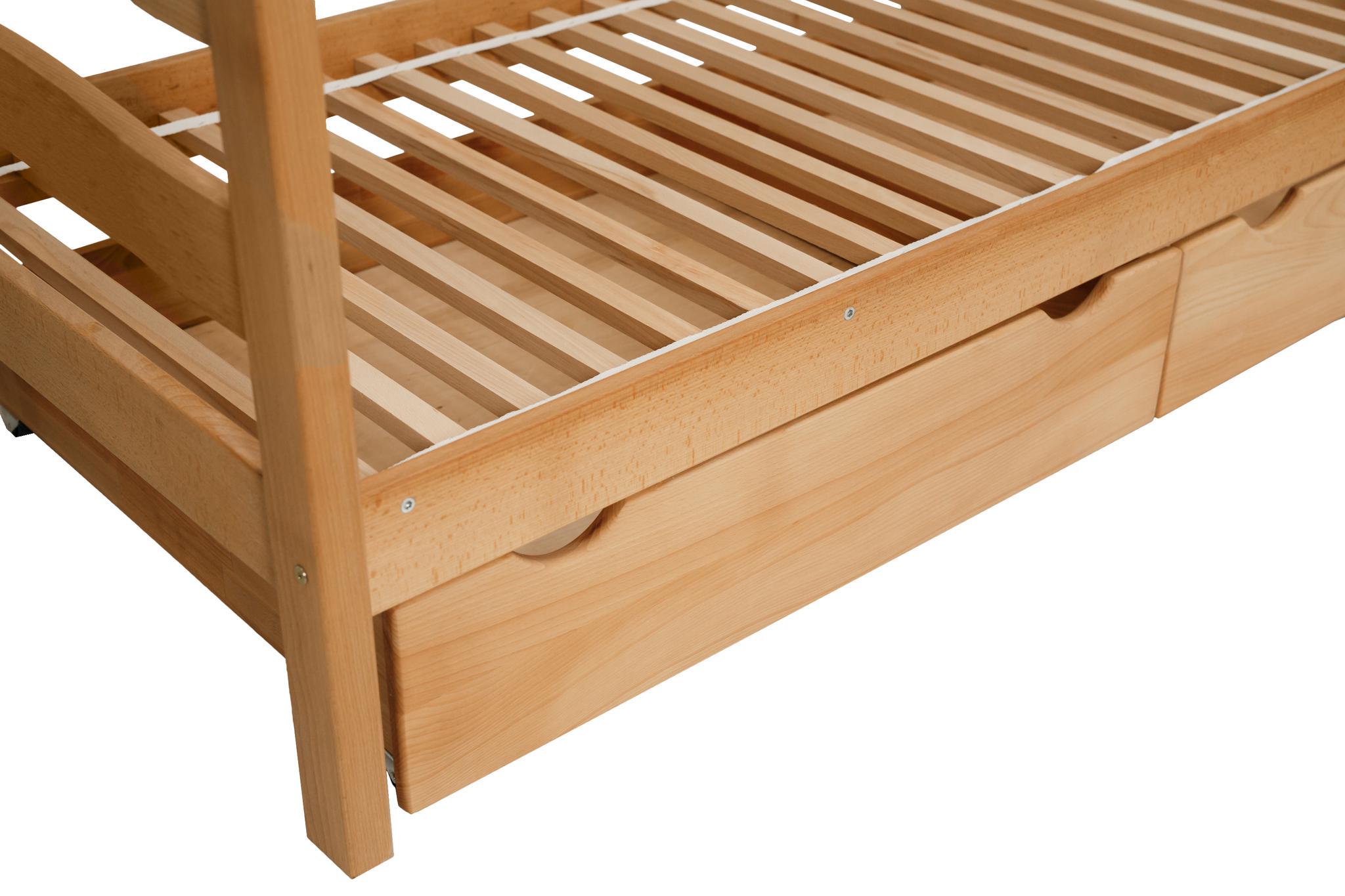 Ліжко підліткове двоярусний Goydalka Tokyo з шухлядою 190x80 см Натуральний - фото 2 Ліжко підліткове двоярусний Goydalka Tokyo з шухлядою 190x80 см Натуральний - фото 2