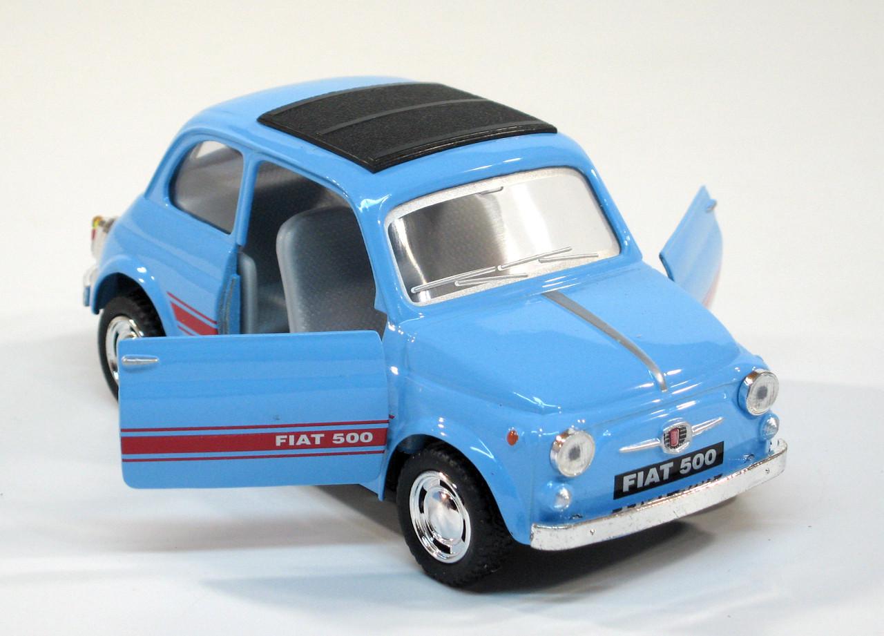 Машина металлическая KT5004W FIAT 500 (KT5004W Blue) - фото 8