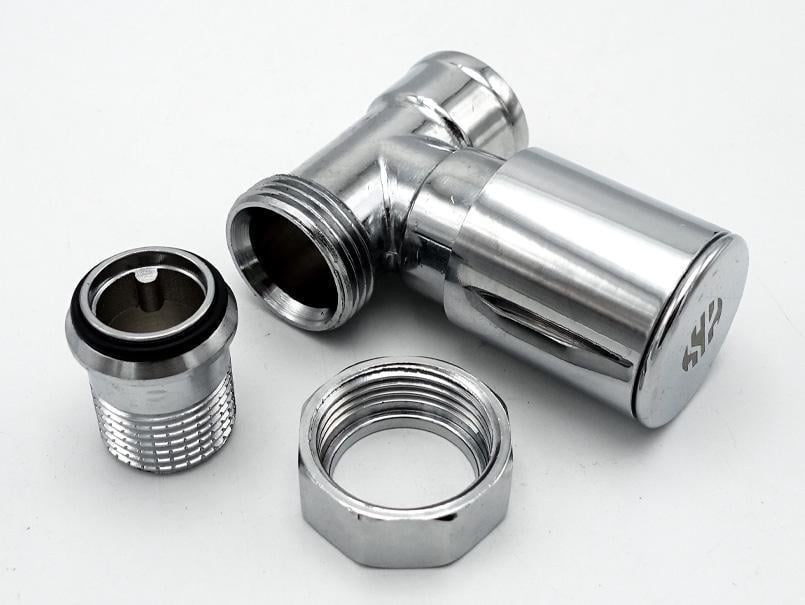 Кран радіаторний ASCO 1/2" прямий Хром (RS-AS-VFP-04) - фото 4