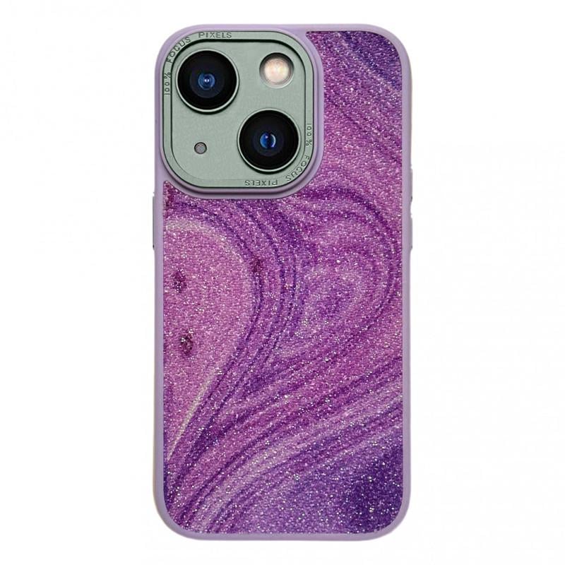 Чохол для Apple iPhone 14 Plus Glitter Marble Series Lilac