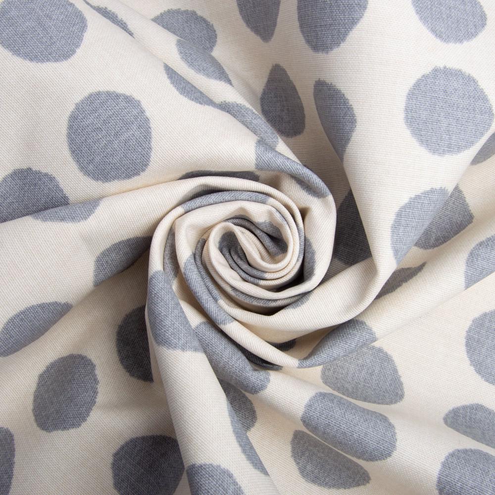 Тканина декоративна V-05 Горошок з водовідштовхувальним просоченням Молочний (25544)