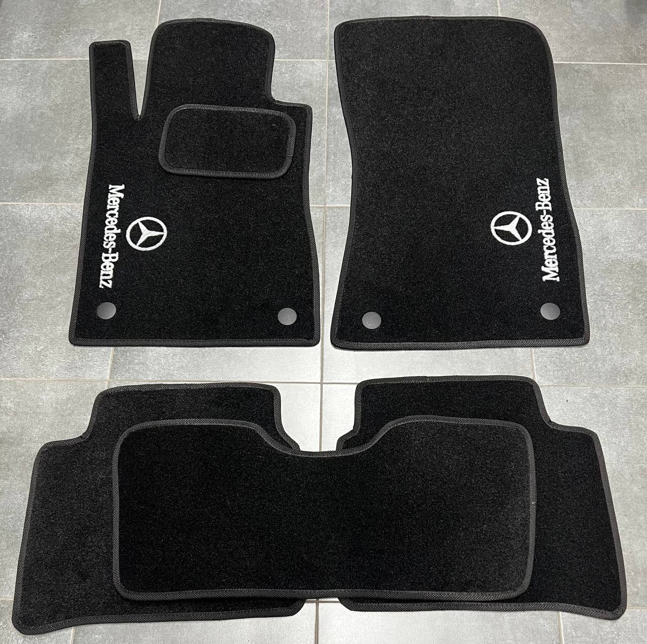 Килимки автомобільні ворсові в салон для Mercedes E211 2002 E211 2002-2009 задній привід