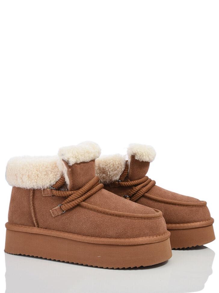 Замшевые угги на овчине ITTS AN1809-20 р. 40 Коричневый