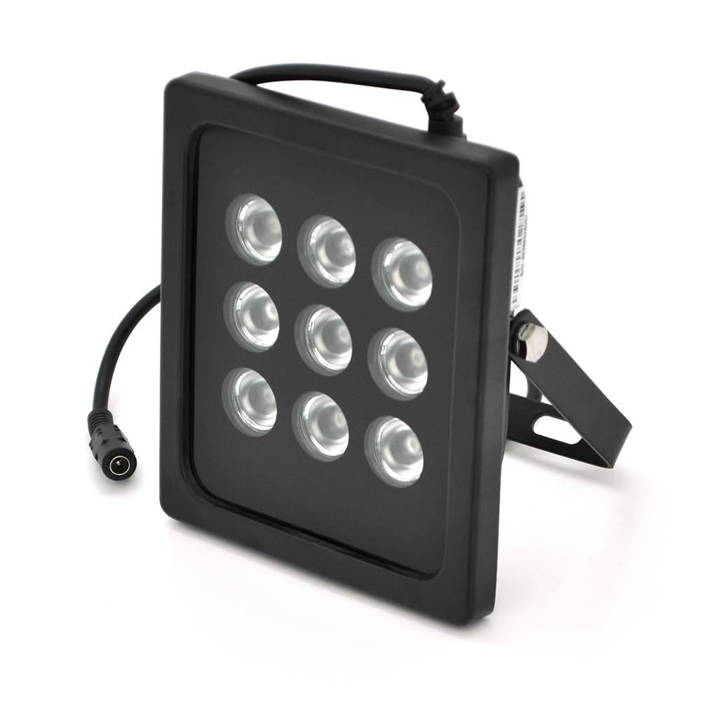 Прожектор GY-IR90009 12V 9W 9LED IP66 850Нм кут огляду 90° дальність до 100 м (38409)