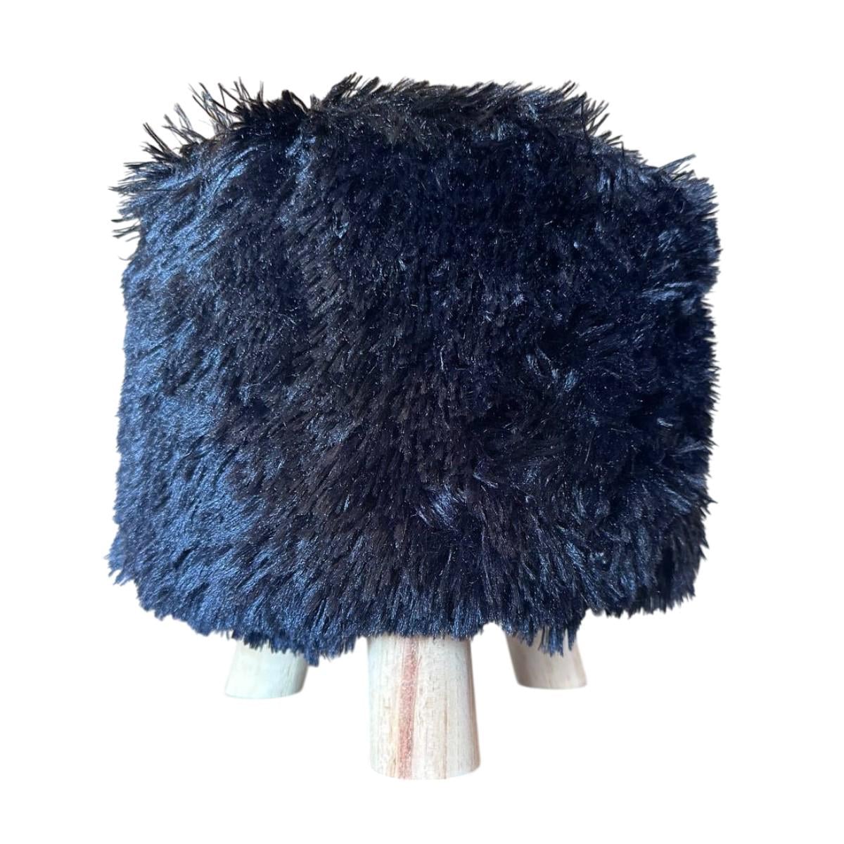 Пуф Fluffy 28х30 см Черный (R33440-1)