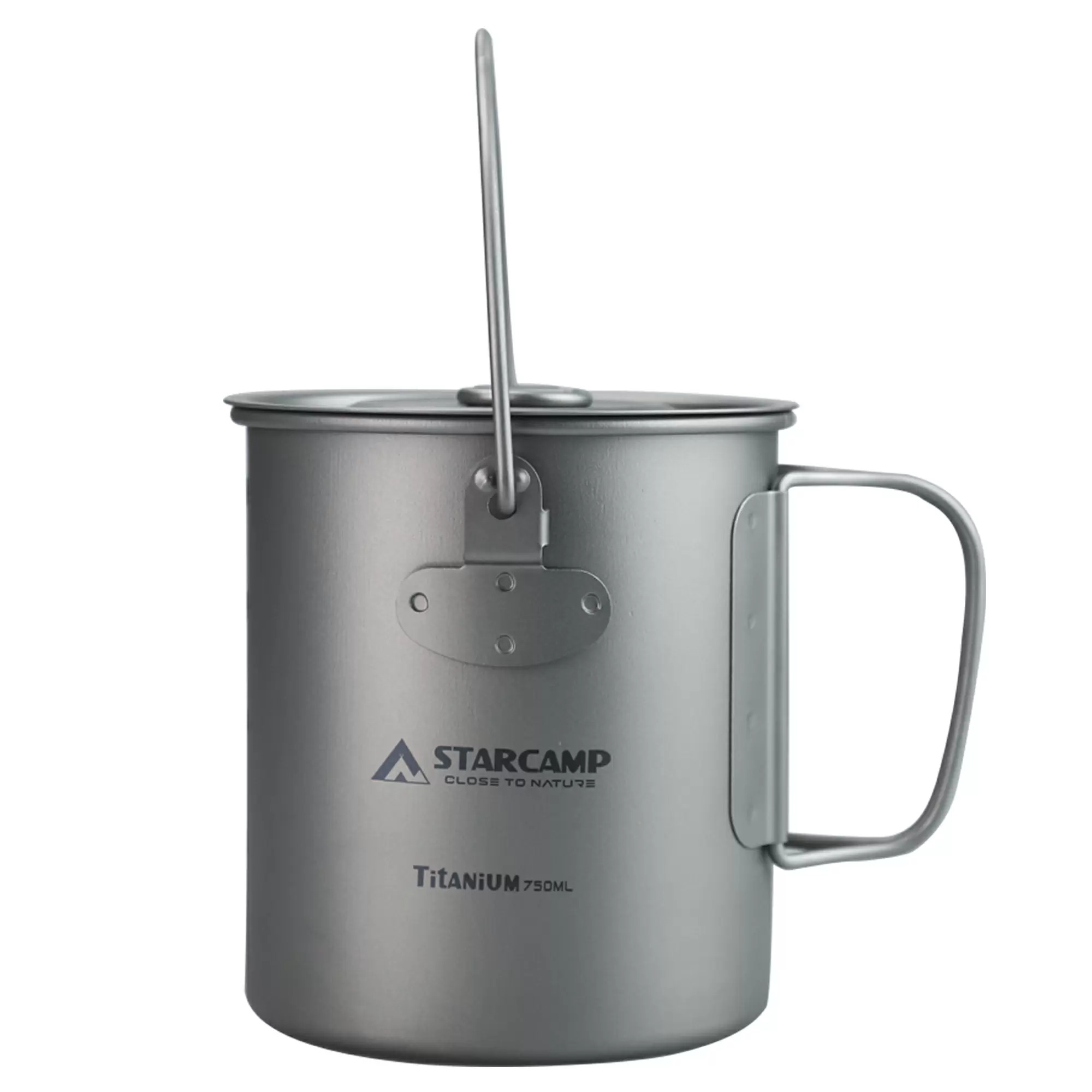 Чашка туристическая титановая Starcamp HX-TK10 750 мл Titanium (SC142) - фото 3 Чашка туристическая титановая Starcamp HX-TK10 750 мл Titanium (SC142) - фото 3