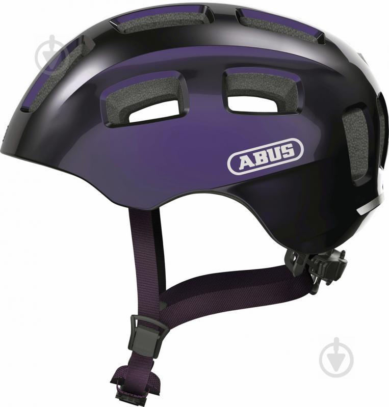Велосипедний шолом дитячий ABUS YOUN-I 2.0 M 52–57 Black Violet