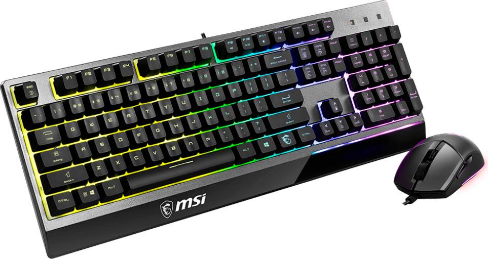 Комплект ігровий MSI Vigor GK30 COMBO провідна клавіатура та мишка з RGB-підсвічуванням USB 5000 DPI Чорний (618900) - фото 3