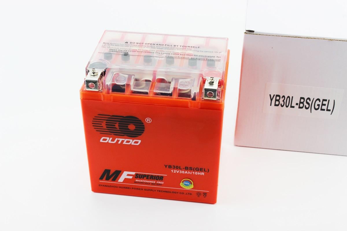 Акумулятор YB30L-BS GEL 12V 30 Ah 165x125x175 мм (348138)
