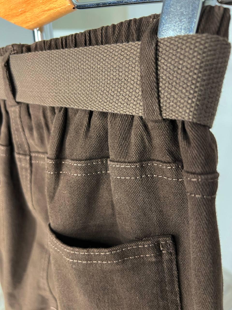 Джинси жіночі A-N 25072 MOM банани талія на резинці з ременем стрейчеві оверсайз M Коричневий (3612) - фото 3 Джинси жіночі A-N 25072 MOM банани талія на резинці з ременем стрейчеві оверсайз M Коричневий (3612) - фото 3