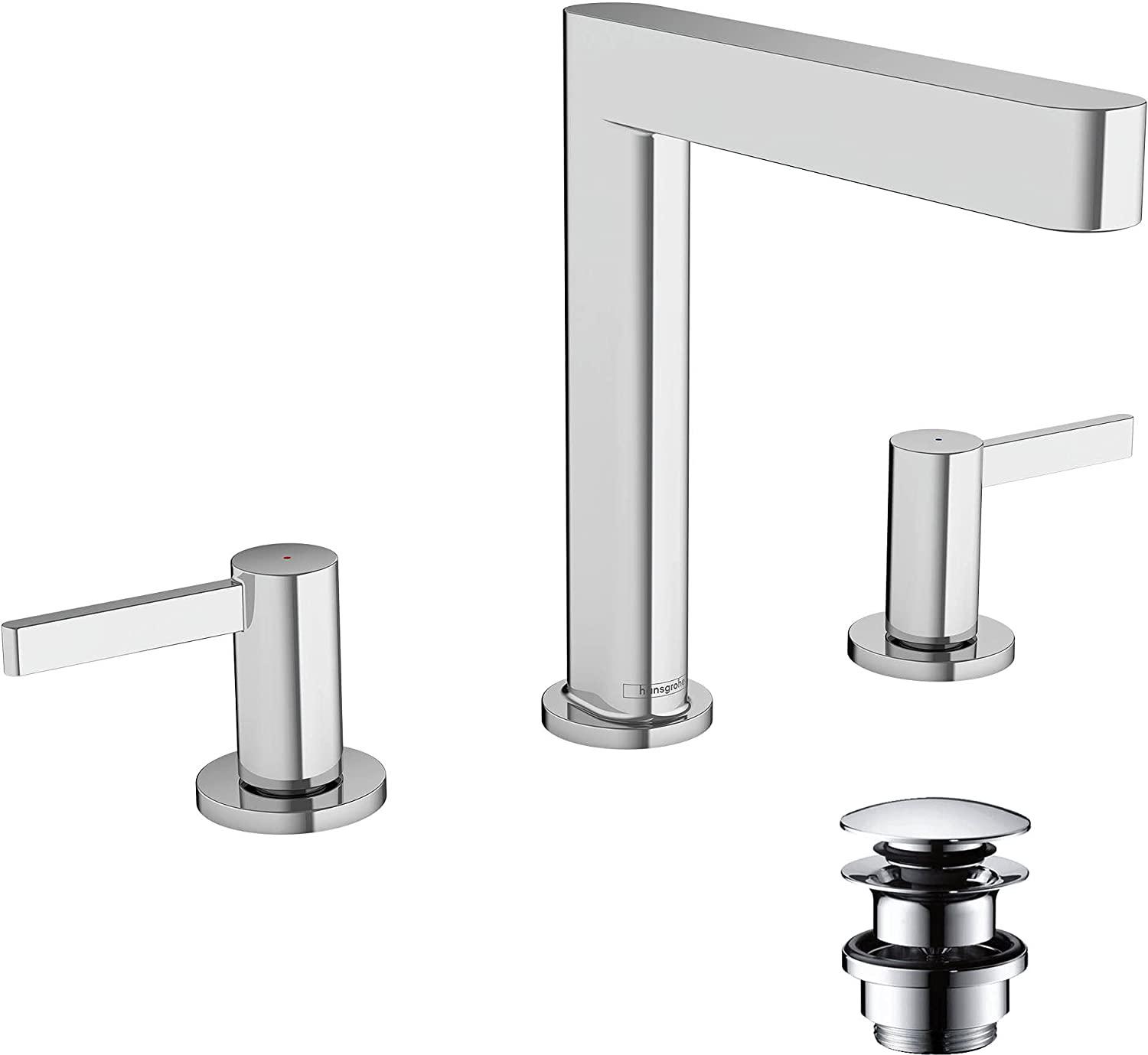 Смеситель для умывальника Hansgrohe FINORIS 76034000 на три отверстия Хром (114898)