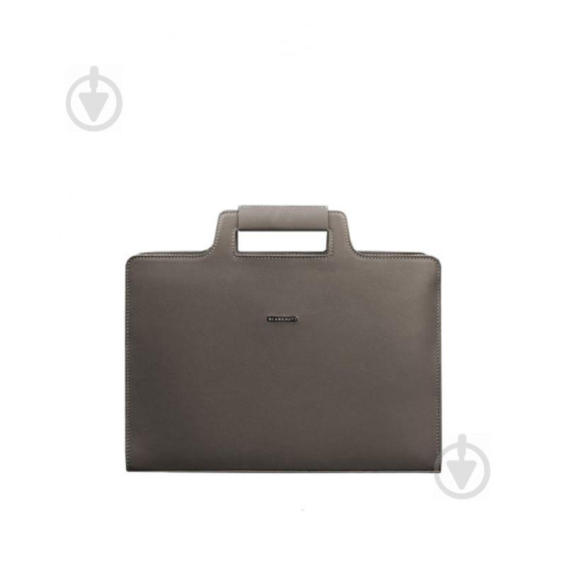 Жіноча шкіряна сумка для ноутбука та документів BlankNote 15 Brown-Beige (BN-BAG-36-beige)