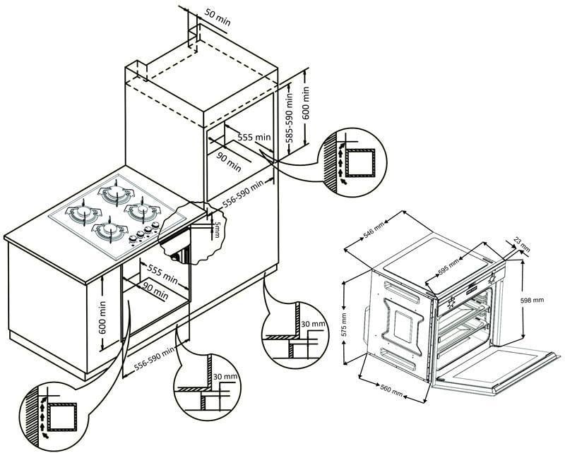 Духова шафа електрична Borgio OMO 208.02 Inox - фото 8