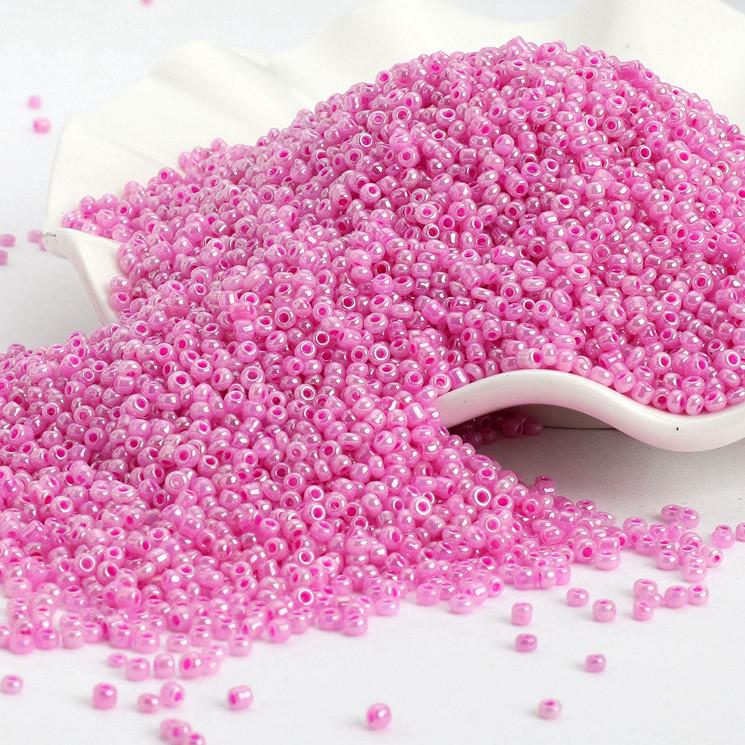 Бисер Блестящий 2 мм 50 г Розовый (БР0002л10)