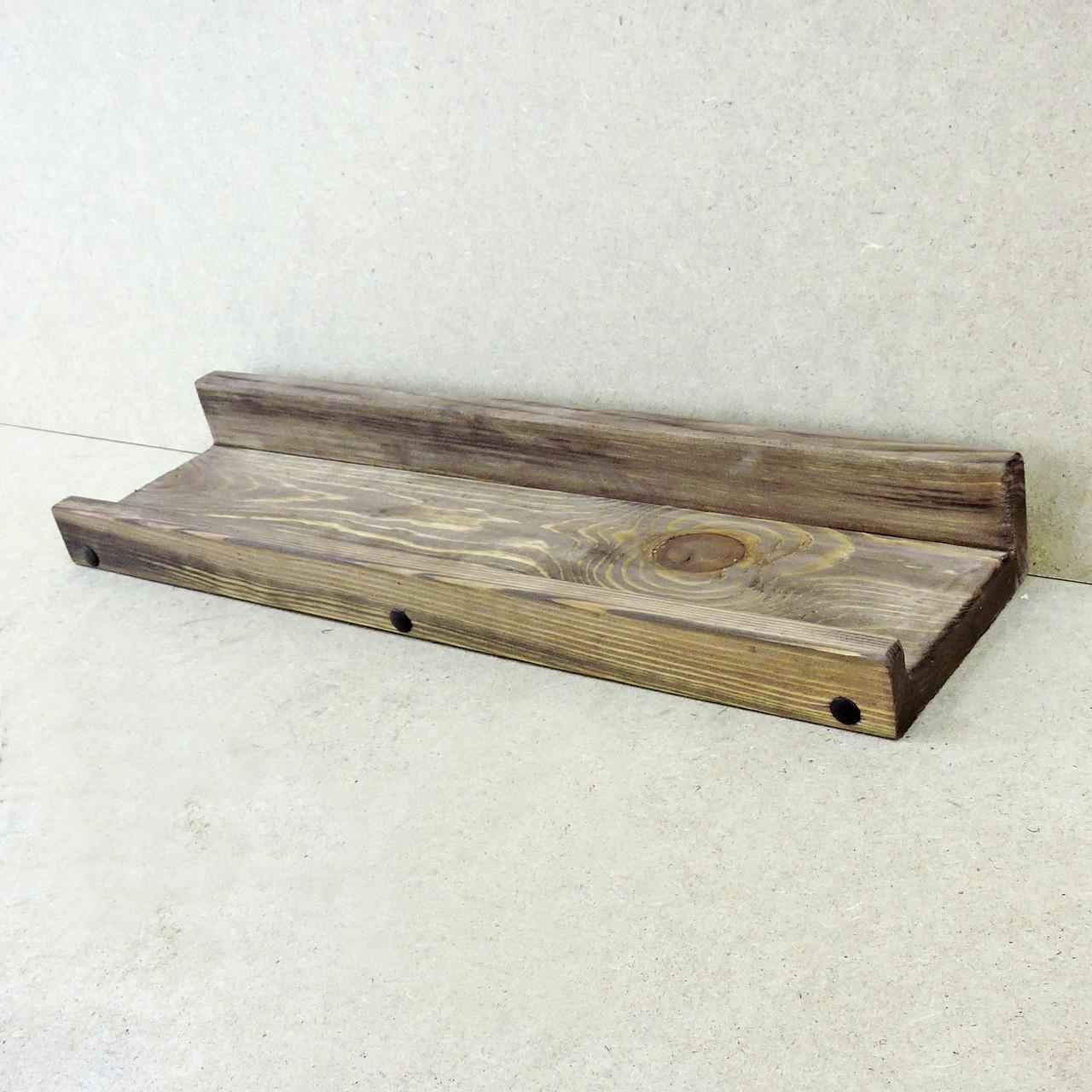 Полка настенная из дерева Хэнкок 60 см Капучино (НСП-0031609)