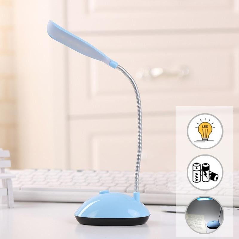 Лампа настільна світлодіодна Desk Light X-7188 на батарейках 3хААА Блакитний (1010068-LightBlue) - фото 2