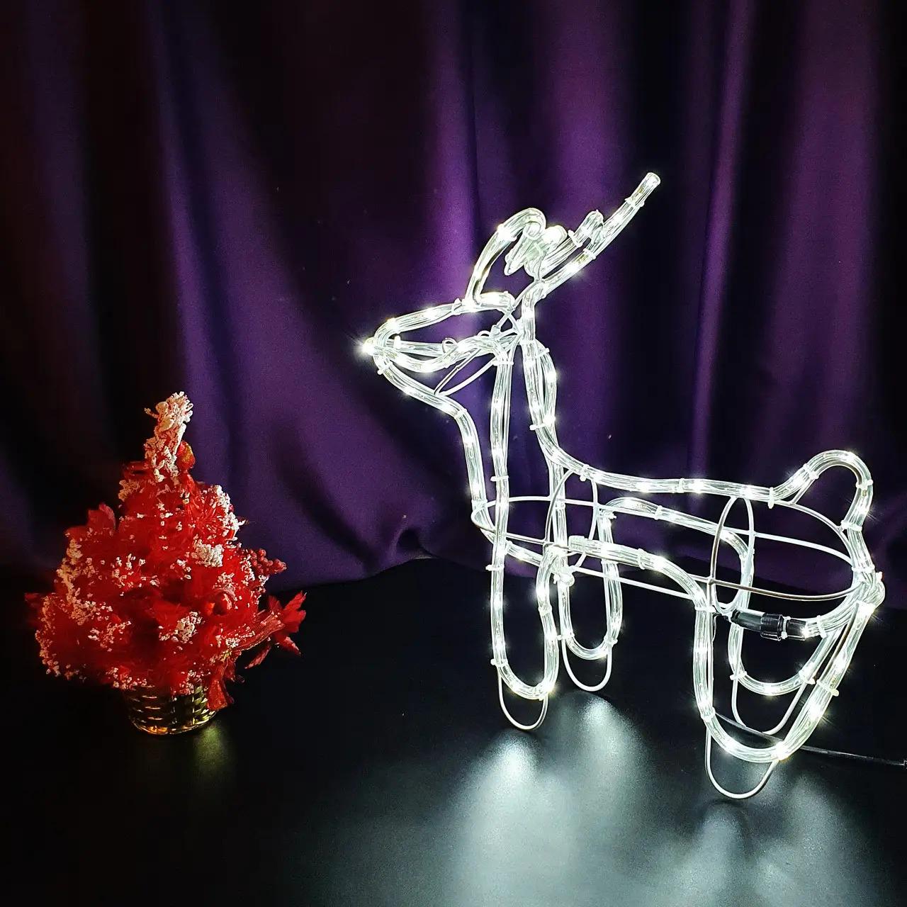 Фігура світлодіодна декоративна Новорічний олень 4 м 220 В Білий (30274664) - фото 5 Фігура світлодіодна декоративна Новорічний олень 4 м 220 В Білий (30274664) - фото 5