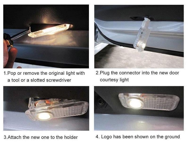 Підсвічування світлодіодне штатне на двері автомобіля з логотипом VOLKSWAGEN Passat/Golf 5 6 7/Jetta/touareg (1982581843) - фото 3 Підсвічування світлодіодне штатне на двері автомобіля з логотипом VOLKSWAGEN Passat/Golf 5 6 7/Jetta/touareg (1982581843) - фото 3