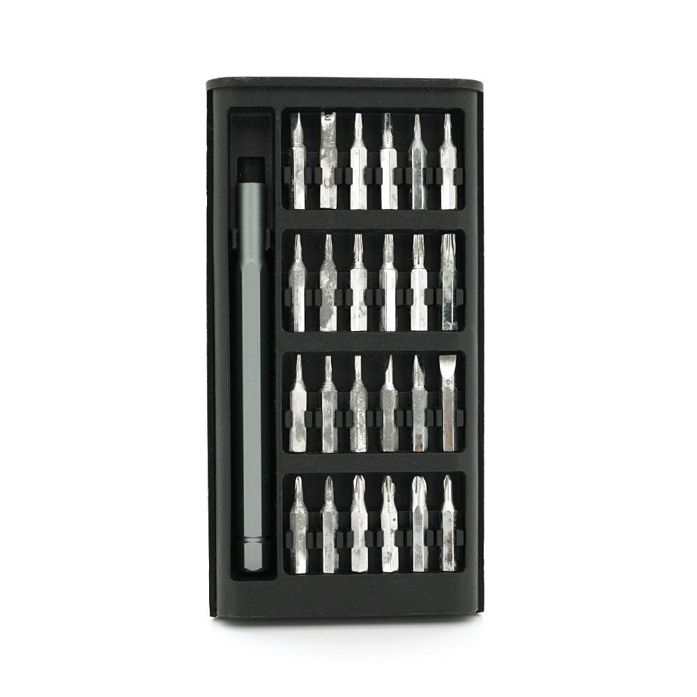 Набор отвертки с битами 24-in-1 биты S2 алюминиевая ручка длина держателя 88 мм (YUT_V7425) - фото 2