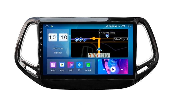 Штатная магнитола для Jeep Compass 2017-2019 Mekede Android 10 2/32 DSP Carplay 4G