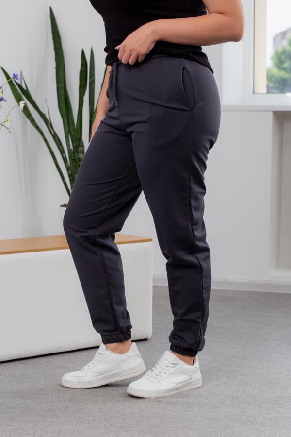 Спортивные штаны женские AKSAN XL Темно-серый (21.908_dark-gray_48(XL)) - фото 2 Спортивные штаны женские AKSAN XL Темно-серый (21.908_dark-gray_48(XL)) - фото 2