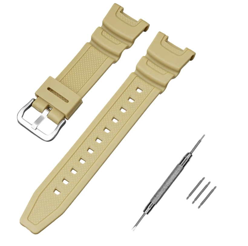 Ремінець для Casio SGW-100 Beige SI (3939) Ремінець для Casio SGW-100 Beige SI (3939)