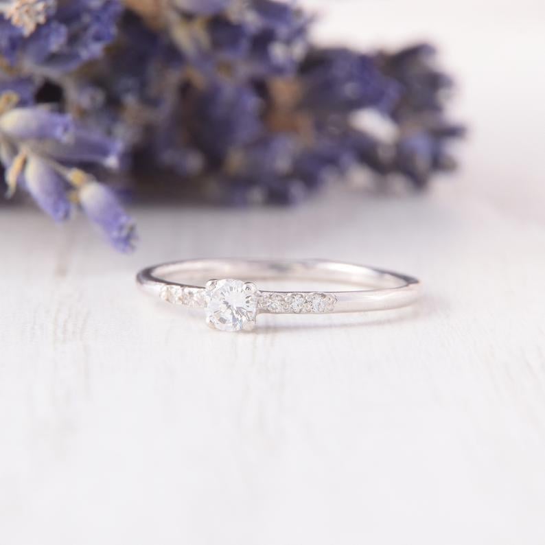 Кільце з білого золота з діамантами (2248223751)