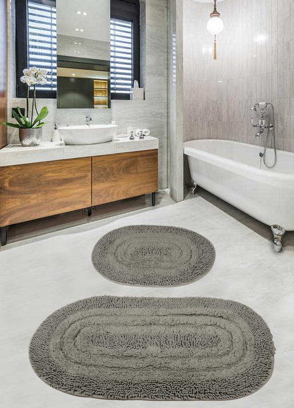 Набор ковриков для ванной комнаты Shine 60х100 см/50х60 см Зеленый (343743) Набор ковриков для ванной комнаты Shine 60х100 см/50х60 см Зеленый (343743)