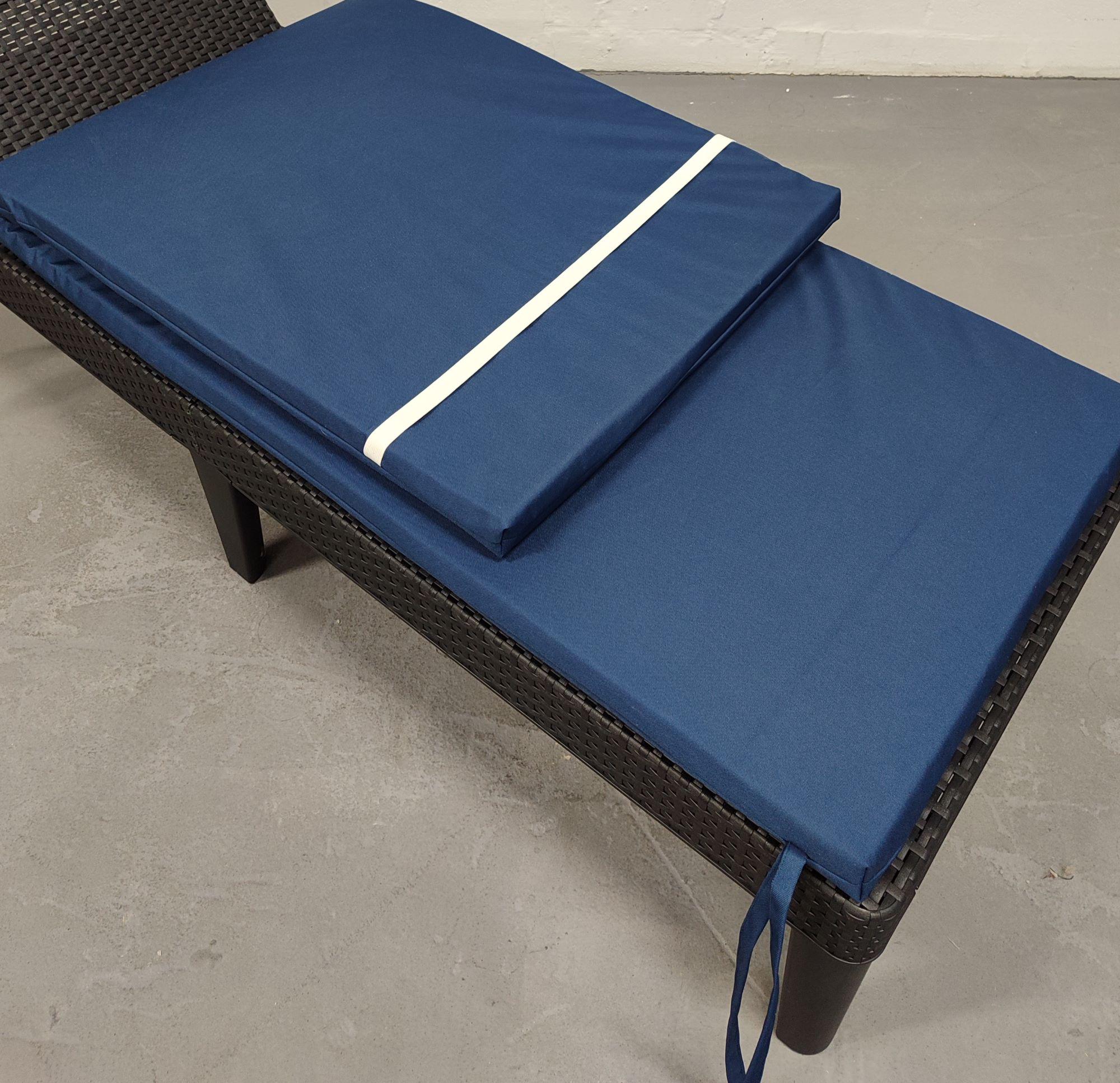 Матрас для шезлонга eGarden RIO 195x58x4 см Темно-синий (5738) - фото 3 Матрас для шезлонга eGarden RIO 195x58x4 см Темно-синий (5738) - фото 3