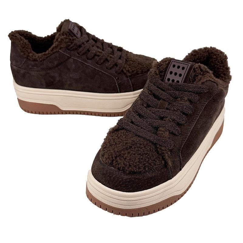 Кеди жіночі замшеві на шнурівці 9066-4 p. 37 23,5 см Коричневий - фото 2 Кеди жіночі замшеві на шнурівці 9066-4 p. 37 23,5 см Коричневий - фото 2