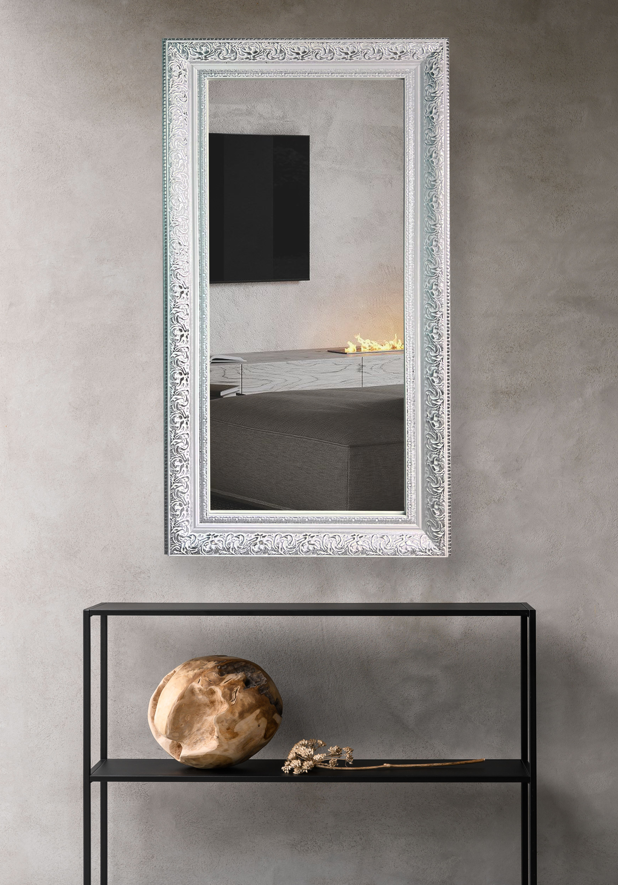 Дзеркало настінне 1539-WIS в багетній пластиковій рамі 1200x600 мм (С3998)