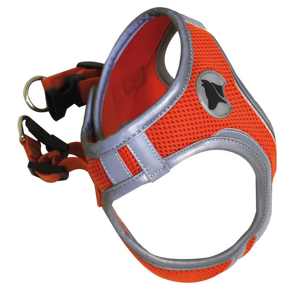 Шлейка для собак нейлоновая Croci HIKING REFLECTIVE L 46-53 см Оранжевый Шлейка для собак нейлоновая Croci HIKING REFLECTIVE L 46-53 см Оранжевый