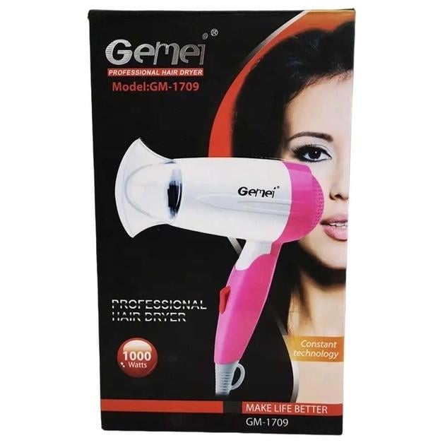 Фен для волос складной дорожный 1000 Вт - фото 4