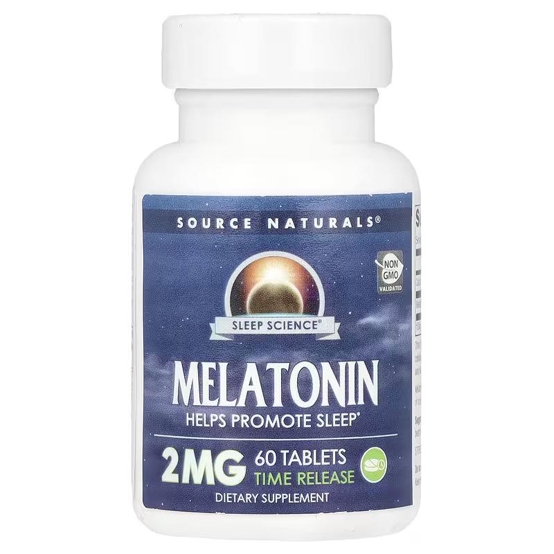 Мелатонін Source Naturals Melatonin Time Release 2 mg 60 таблеток