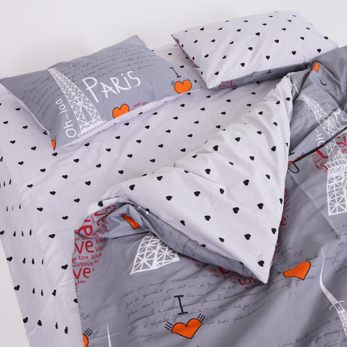 Комплект постільної білизни PaniPava Bunnies З Парижа з коханням 155х215 см (10100681) - фото 7