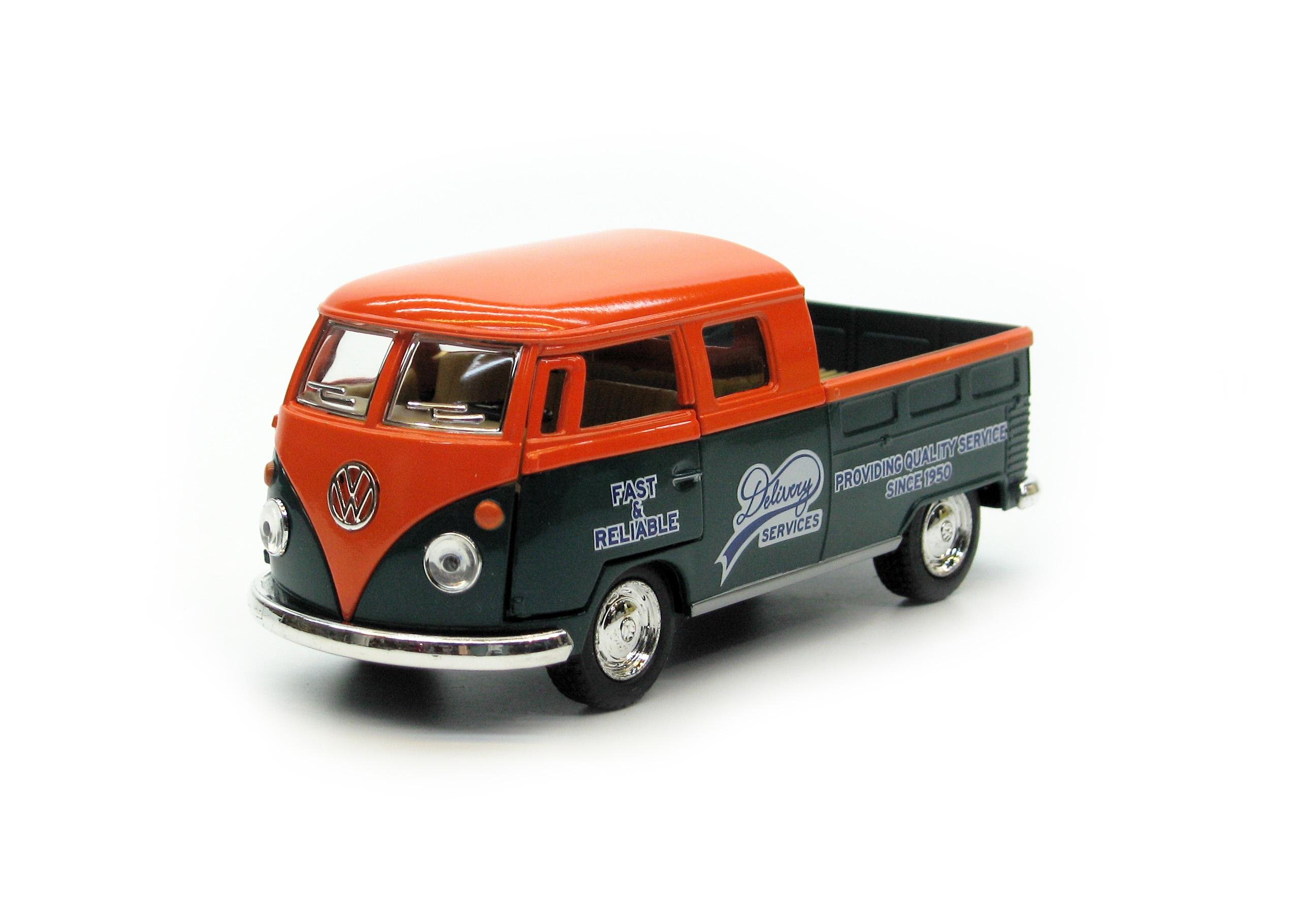 Машина металева KT5396W Volkswagen Bus Double Cab Pickup Delivery 1963