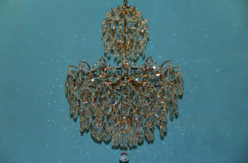 Кришталева люстра L30962/6 FGD Золото/Білий (AN000668)