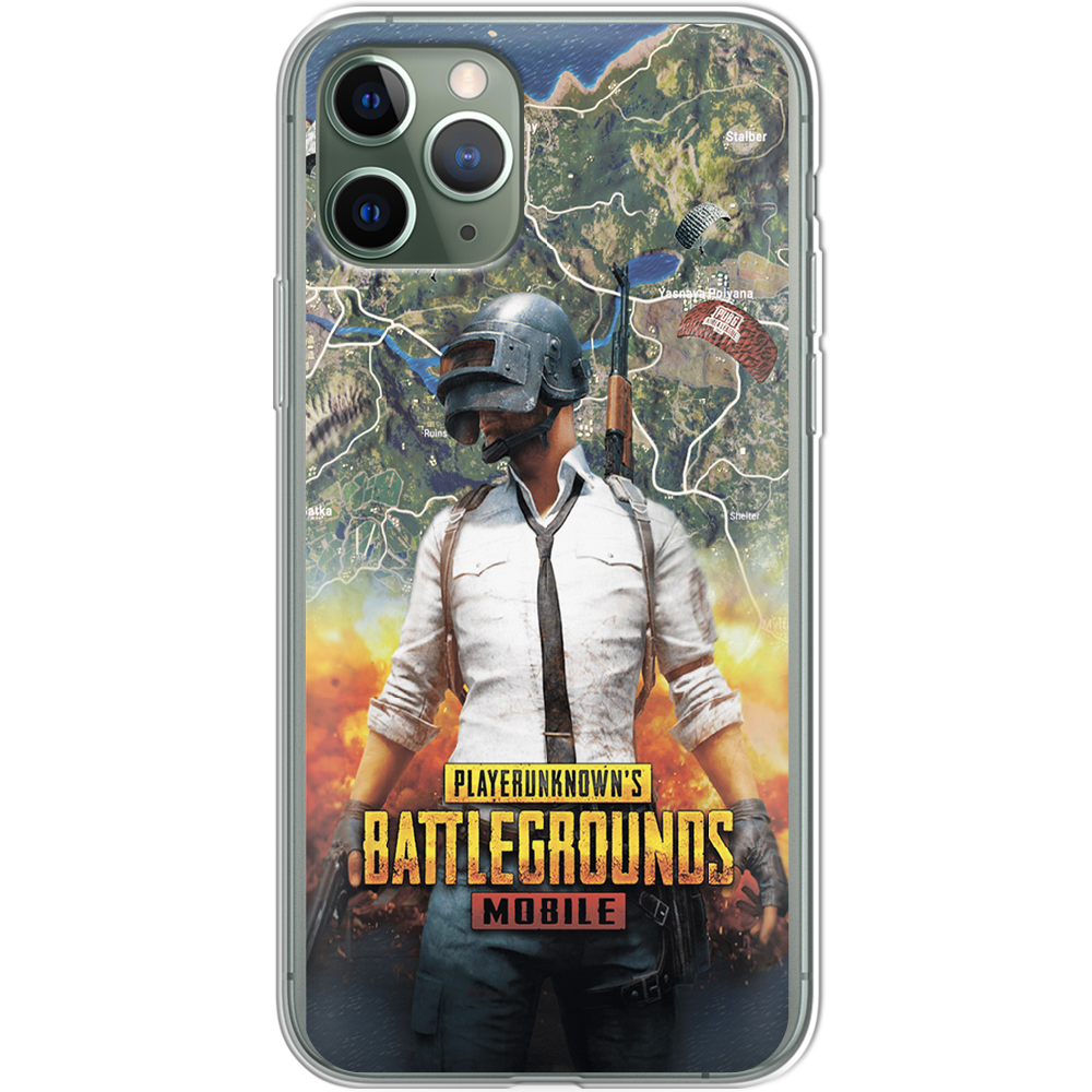 Чехол Boxface iPhone 11 Pro PUBG Mobile Прозрачный силикон (38189-up2309-38189)