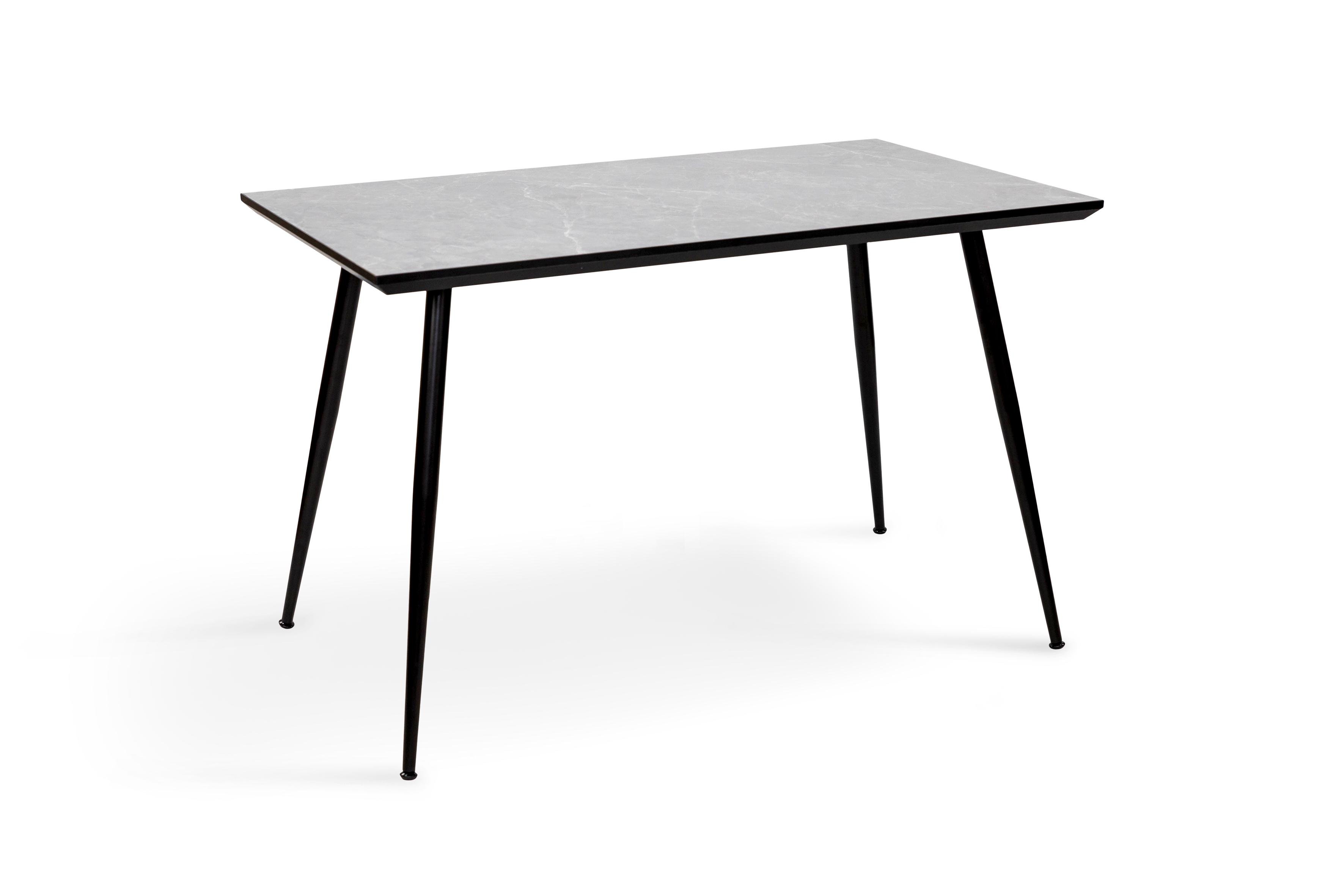 Обеденный стол Мікс Меблі Торнадо МДФ/металл 1200х800 мм Серый бетон/Черный (А0055443) Обеденный стол Мікс Меблі Торнадо МДФ/металл 1200х800 мм Серый бетон/Черный (А0055443)