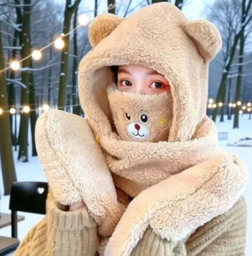 Набір жіночий шапка/шарф з рукавичками One Size (30231078) Набір жіночий шапка/шарф з рукавичками One Size (30231078)